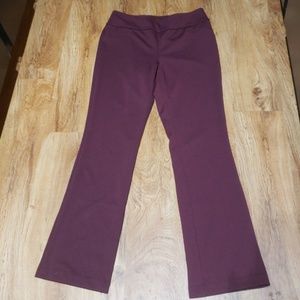 LONG Maroon Pull on Ponte Pant Long